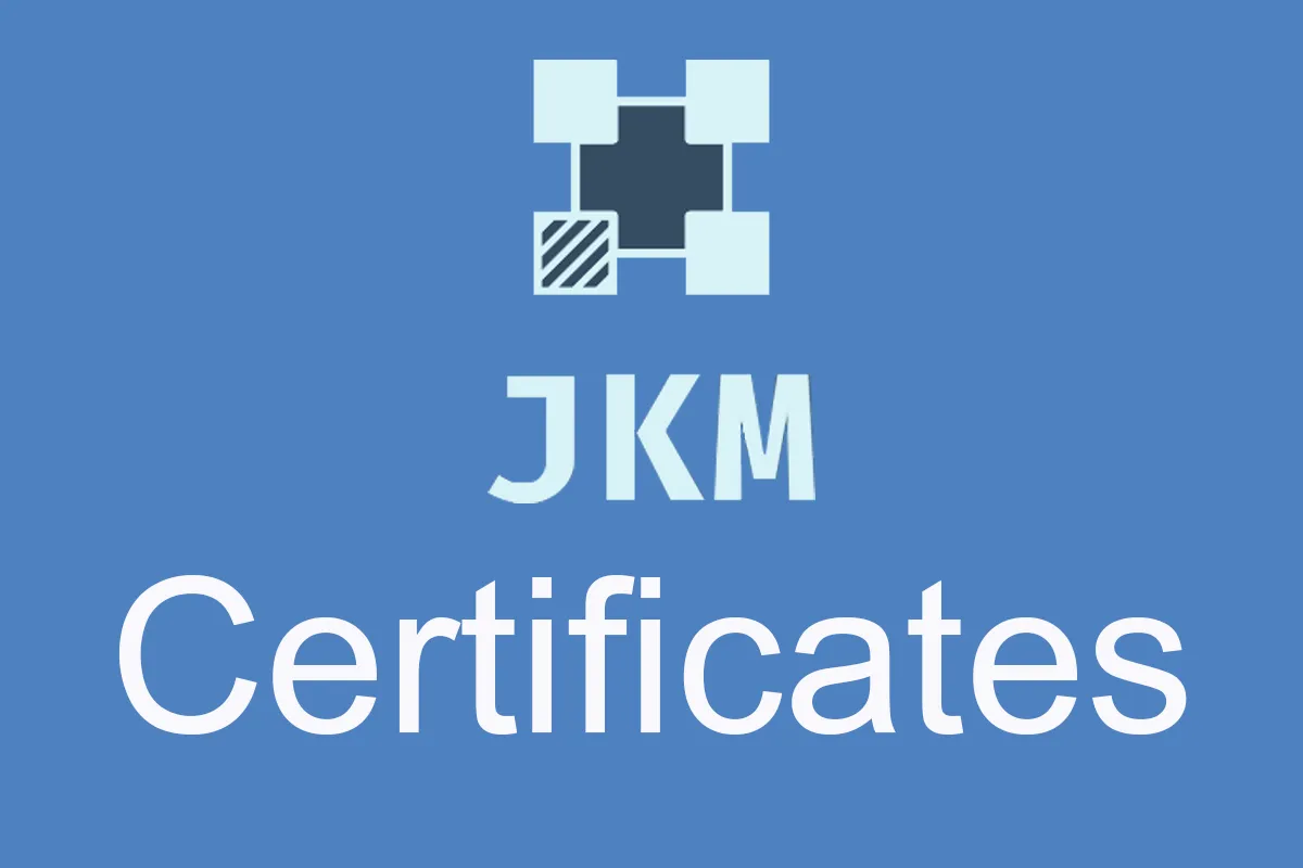 JKM Certificates